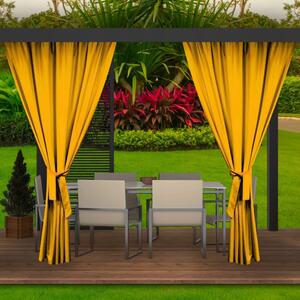 Elegantna žuta zavjesa za vrtni paviljon 155x220 cm