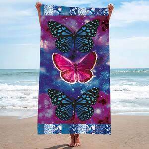 Ručnik za plažu s leptirićima Širina: 100 cm | Duljina: 180 cm
