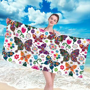 Ručnik za plažu sa šarenim leptirima Širina: 100 cm | Duljina: 180 cm