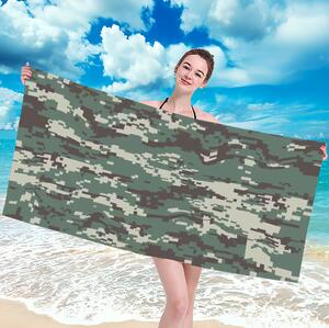 Ručnik za plažu s army uzorkom Širina: 100 cm | Duljina: 180 cm