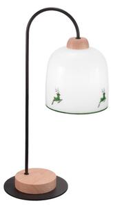 Kolarz A1352.71.G.100 - Stolna lampa NONNA 1xE27/60W/230V jeleni hrast/bijela/zelena