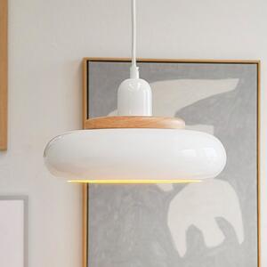 Dyberg Larsen Planet Mini viseća lampa, bijela, Ø 27 cm, metal, prigušiva, Bijela, Dnevni boravak/blagovaonica, Metal