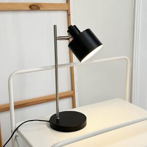 Dyberg Larsen Ocean stolna lampa, crna/čelična, visina 43 cm, Crno, Dnevni boravak/blagovaonica, Metal