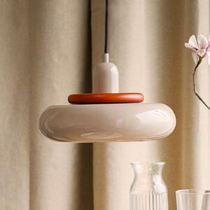 Dyberg Larsen Planet Mini viseća lampa, bež, Ø 27 cm, metal, prigušiva, Bež, Dnevni boravak/blagovaonica, Metal