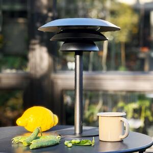 Dyberg Larsen Solarna stolna lampa DL25, crna, metal, prigušiva, Crno, Metal