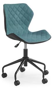 Matrix studentska stolica - crno-tirkizna office chair