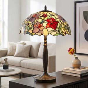 Artistar Cvjetna stolna lampa ATHINA, ručni rad 62 cm, Višebojno, Dnevni boravak/blagovaonica, Metal