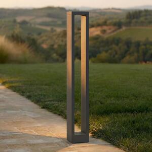 Lucande LED staza Jupp, 90 cm, antracit, metal, IP54, Crno, Aluminij