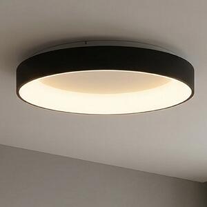 Mantra Iluminación LED stropna svjetiljka Niseko II CCT daljinski upravljač, Ø 38cm, crna, prigušiva, Crno, Dnevni boravak/blagovaonica, Aluminij