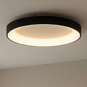 Mantra Iluminación LED stropna svjetiljka Niseko II CCT daljinski upravljač, Ø 50cm, crna, prigušiva, Crno, Dnevni boravak/blagovaonica, Aluminij