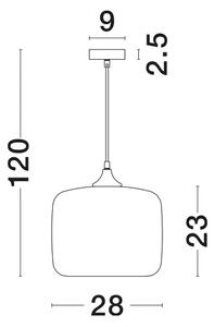SAVAZ VISILICA E27 /IP20/CRNA & KROM NL9726483
