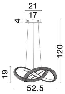 MEDORA VISILICA LED 41,5 WattW/3000K/3600lm/DIMM/IP20/MESING ZLATNA NL9748155