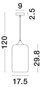 SAVAZ VISILICA E27 /IP20/CRNA & KROM NL9726481