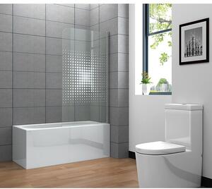 Corniche Pregrada za kadu Cube (Š x V: 80 x 140 cm, 1 Kom., Prozirno)