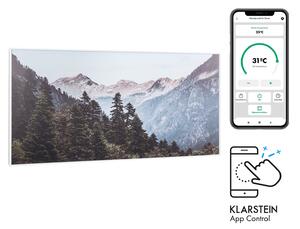 Klarstein Wonderwall Air Art Smart, infracrveni grijač, 120 x 60 cm, 700 W, aplikacija, planina