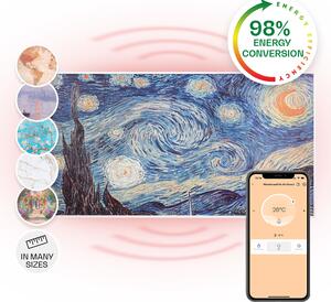 Klarstein Wonderwall Air Art Smart, infracrveni grijač, 120 x 60 cm, 700 W, aplikacija, zvijezde