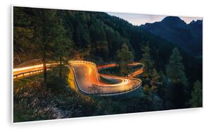 Klarstein Wonderwall Air Art Smart, infracrveni grijač, planinska cesta, 120 x 60 cm, 700 W