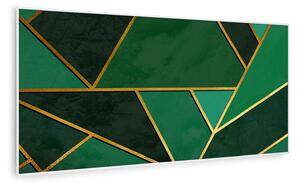 Klarstein Wonderwall Air Art Smart, infracrveni grijač, zelena linija, 120 x 60 cm, 700 W