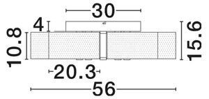 GATLIN PLAFONSKA SVJETILJKA LED 27W/3000K/1306lm/DIMM/IP20/MESING ZLATNA NL9756712