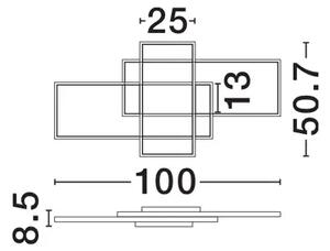 CLEA PLAFONSKA SVJETILJKA LED 58W/2700-3500-5000K/3455lm/DIMM/IP20/BIJELA NL9756721