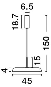 LINUS VISILICA LED 40W/3000K/2541lm/DIMM/IP20/CRNA NL9005649