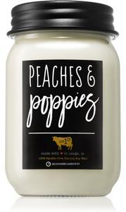 Milkhouse Candle Co. Farmhouse Peaches & Poppies mirisna svijeća Mason Jar 368 g