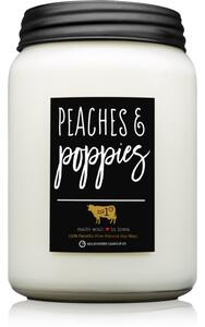 Milkhouse Candle Co. Farmhouse Peaches & Poppies mirisna svijeća Mason Jar 737 g