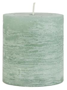 IB Laursen Zelena stupasta svijeća RUSTIC CANDLE GREEN 7,5 cm