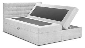 Svijetlo sivi bračni krevet Mazzini Kreveti Jade, 200 x 200 cm