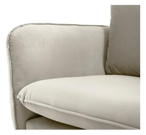Bež baršunasta sofa Cosmopolitan Design Vienna, 160 cm