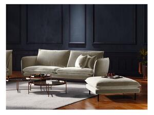 Bež baršunasta sofa Cosmopolitan Design Vienna, 160 cm