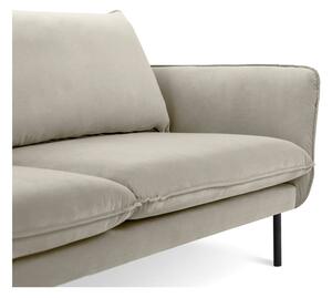 Bež baršunasta sofa Cosmopolitan Design Vienna, 200 cm