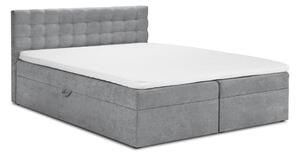 Sivi bračni krevet Mazzini Kreveti Jade, 200 x 200 cm