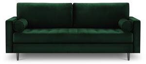 Zelena baršunasta sofa Milo Casa Santo, 219 cm
