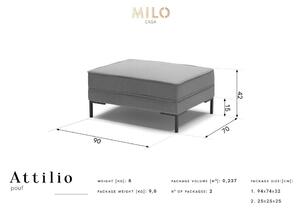 Sivi tabure Milo Casa Attilio