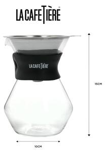 Vrč za kavu od borosilikatnog stakla s filterom od nehrđajućeg čelika 0,4 l La Cafetiere - Kitchen Craft
