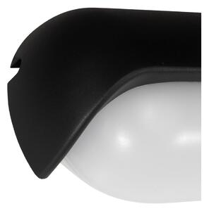 Crna zidna svjetiljka SULION Sia, dužine 20 cm