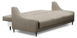 Svijetlo smeđi kauč na razvlačenje s prostorom za odlaganje Mazzini Sofas Ancolie, 215 cm