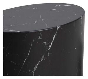Crni stolići za kavu u setu od 2 komada u dekoru mramora 48x33 cm Mice - Actona