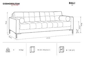 Tamnozelena baršunasta sofa Cosmopolitan Design Bali