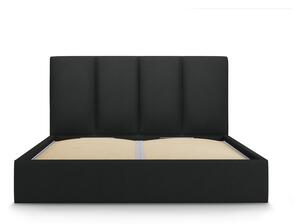 Crni bračni krevet Mazzini Kreveti Juniper, 140 x 200 cm