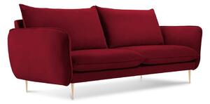 Crvena baršunasta sofa Cosmopolitan Design Florence, 160 cm