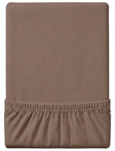 Jersey plahta tamno smedja 200 x 220 cm