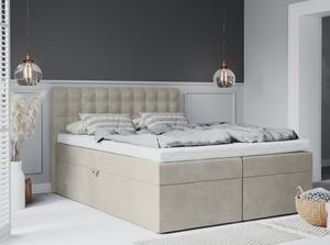 Bež bračni krevet Mazzini Beds Jade, 180 x 200 cm