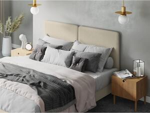 Bež bračni krevet Mazzini Beds Lotus, 140 x 200 cm