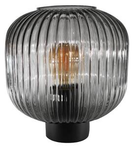 Crna stolna lampa SULION Garbo, visina 23,5 cm