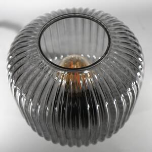 Crna stolna lampa SULION Garbo, visina 23,5 cm