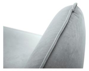 Svijetlo siva baršunasta fotelja Cosmopolitan Design Vienna