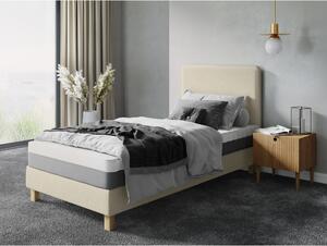 Bež krevet za jednu osobu Mazzini Beds Lotus, 90 x 200 cm