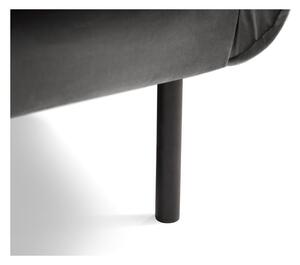 Tamno siva baršunasta fotelja Cosmopolitan Design Vienna